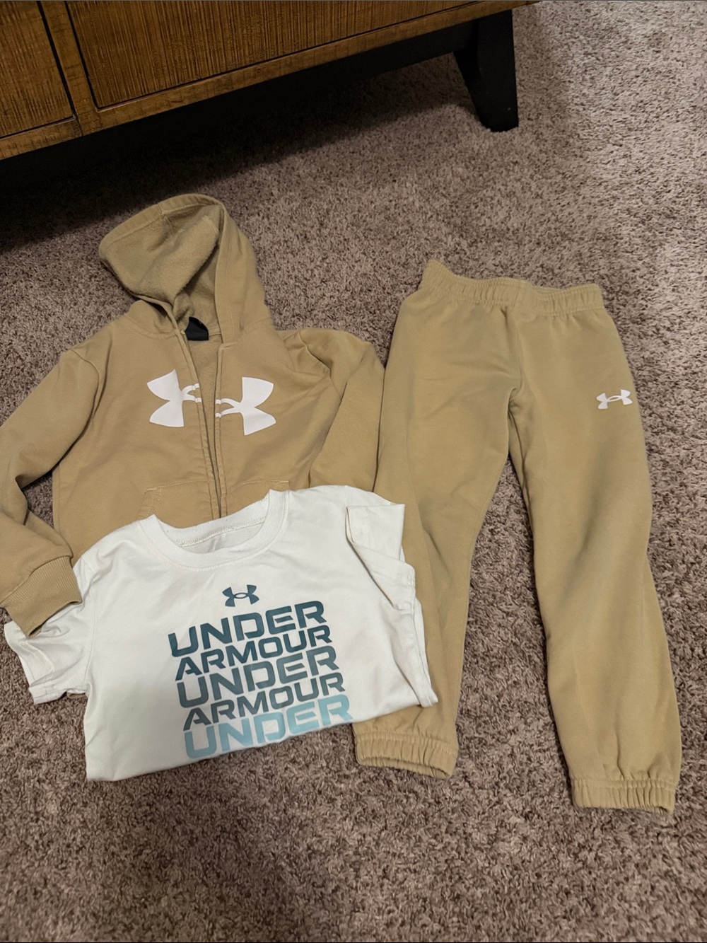 Under Armour Kids Tan Joggers - Neutral Active Sweatpants